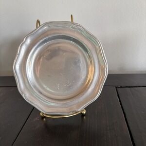 Vintage RWP Wilton‎ Armetale Pewter Salad Bread Dessert Plates Set Of 2.